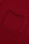 SWAYING/KNIT cashmere stand collar short cardigan SW24RE1T06 red